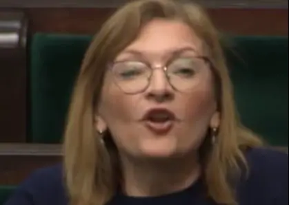 Fot. TikTok / Koalicja Obywatelska. Na zdjęciu Ewa Leniart